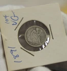 1891 US Seated Liberty Dime 10c VG (Cleaned)