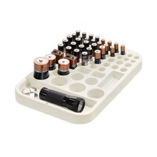 iDesign Recycled Plastic Divided Battery Organizer, Insert