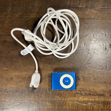 Apple iPod Shuffle 1GB Bundle- 2nd Gen - Blue - A1204 With USB Charger, Tested