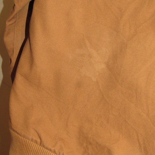 Carhartt Jacket Boys Size Large 14-16 Tan Brown Canvas Lined Quilted Hooded READ - Picture 5 of 5