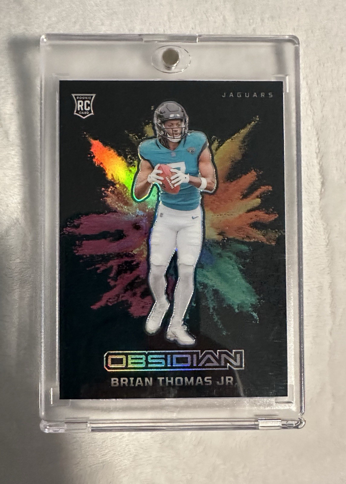 Brian Thomas Jr. 2024 Obsidian #10 Black Color Blast /(SSP) Price