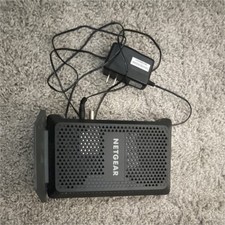 NETGEAR CM600 Cable Modem Black Wired Ethernet RJ-45 with Power Adapter
