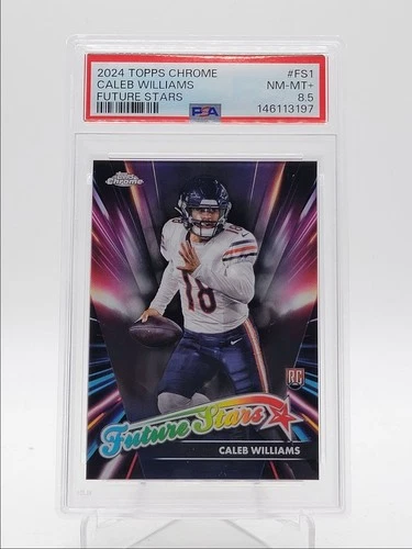 CALEB WILLIAMS 2024 TOPPS CHROME FUTURE STARS ROOKIE RC PSA 8.5 Q5918