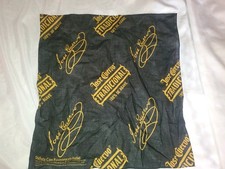 Jose Cuervo Bandana Scarf Tequila 2007 Black Gold 21 X 19" Spanish Writing
