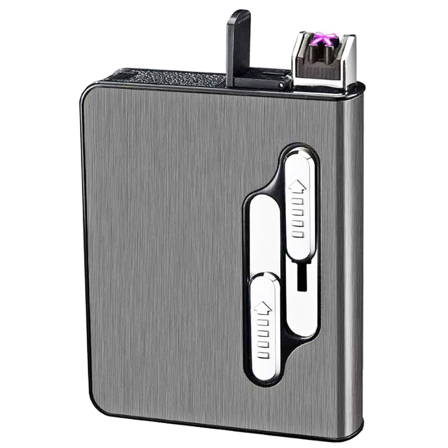 Cigarette Case with Lighter, 10 Regular Size Cigarettes Box 