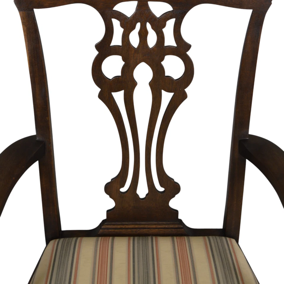 Antiguo juego de 6 sillas de comedor Chippendale de bola y garra #22313 Foto 2 de 4