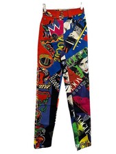 VERSACE VOGUE 1991 TRIBUTE HIGH WASTED SKINNY JEANS MULTICOLOR Sz 25