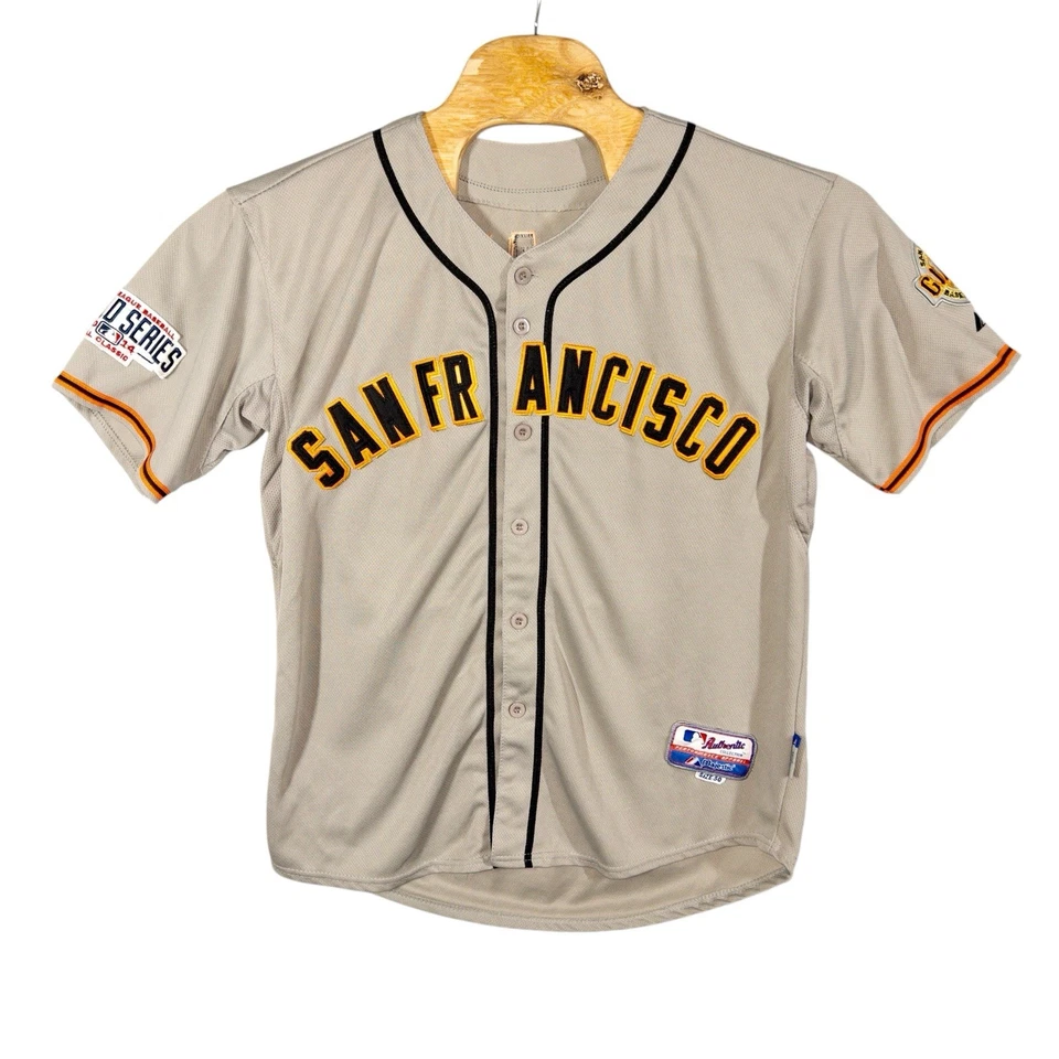 Majestic San Francisco Giants Madison Bumgarner Camiseta Para Hombres 50 MLB Serie Mundial Foto 2 de 4