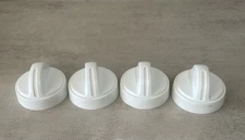 Set of 4 Premier Range White Stove Oven Burner Knobs - KIP6T13