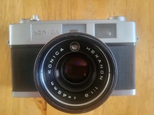 Konica S2 Auto Rangefinder Camera Hexanon 45mm 1.8 Meter Not Working.