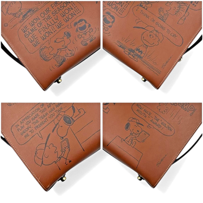 COACH Rogue 3Way Shoulder Crossbody Bags Snoopy PEANUTS Leather