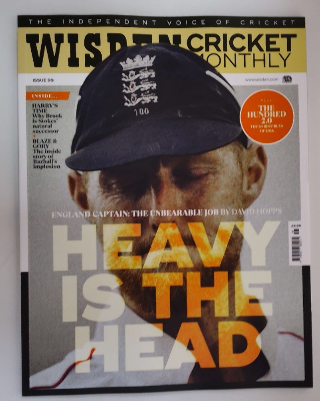 Wisden Cricket Monthly magazine #99 2026 David Hopps, Bazball, The Hundred 2.0