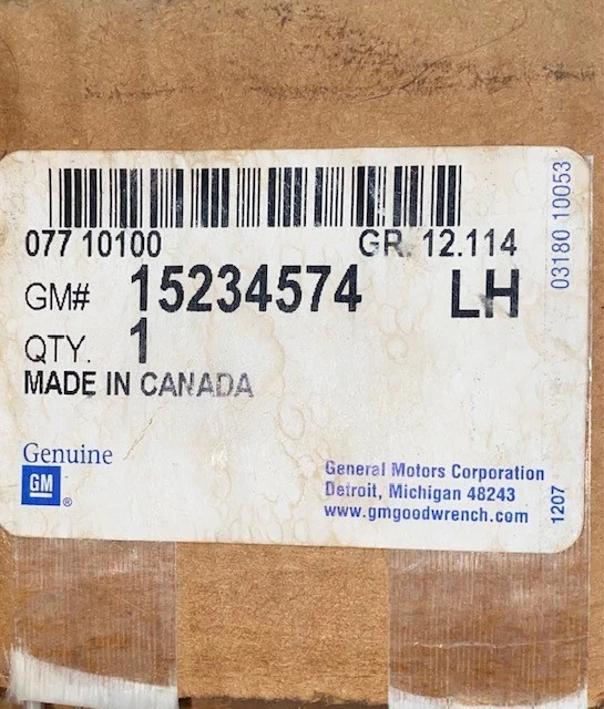 2006-2008 GENUINE GM REAR SIDE DOOR MOLDING, NEW OEM PART, PART NUMBER 15234574 - Image 4 of 4