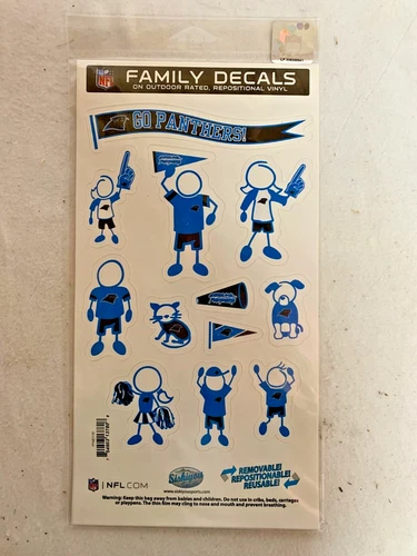 Carolina Panthers Family Decals By Siskiyou Sports