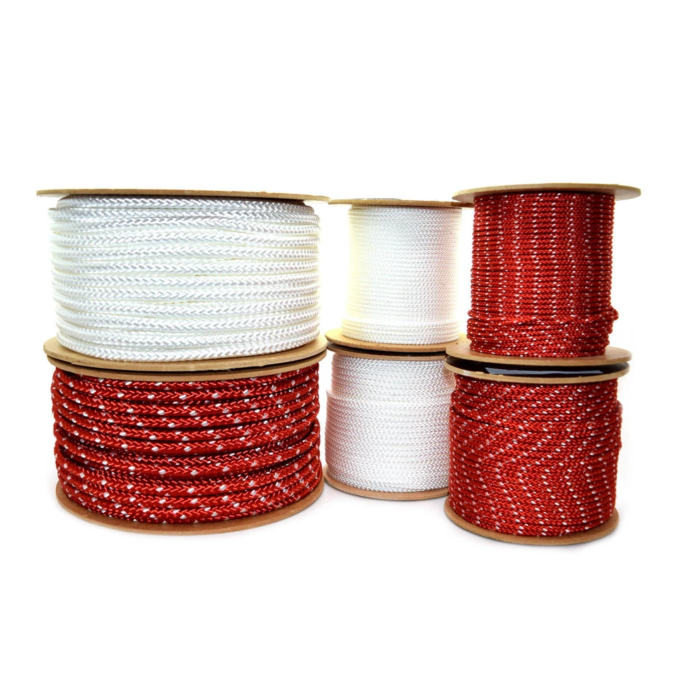 PULL CORD RECOIL STARTER ROPE PETROL ENGINE 3MM - 8MM CHOOSE DIAMETER & LENGTH