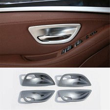 4pcs Chrome Door Inner Handle Bowls Cover Trim For BMW 5 Series F10 2011- 2016