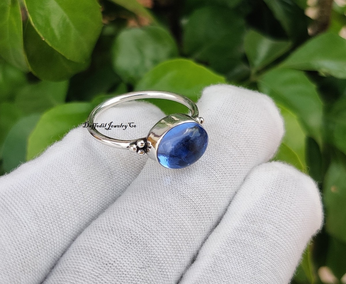 Tanzanite Gemstone Ring 925 Sterling Silver Handmade Wedding Gift