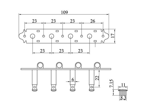 Ratio 1/18 A Style Mandoline Mandola vergoldet Maschinenkopf Stimmgerät Wirbelschlüssel 536G - Bild 2 von 9