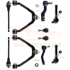 10Pc Front Upper Control Arm Ball Joint Tie Rod Fits 00-07 GMC Yukon Sierra 1500