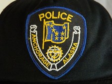 Vintage Anchorage Alaska Police Department Snapback Trucker Mesh Cap Hat One Siz