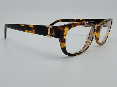 Tod s TO5015 055 Havana Tortoise Gold Eyeglasses Frame Italy 52-18-135