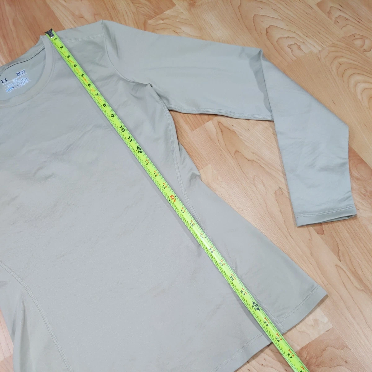 TAN UNDER ARMOUR COLD GEAR TACTICAL COMPRESSION LONG SLEEVE SHIRT Small