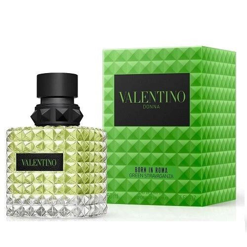 VALENTINO DONNA BORN IN ROMA GREEN STRAVAGANZA 50ML EDP SPRAY BRAND NEW & SEALED - Picture 1 of 5