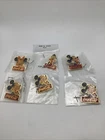 Vintage Disney / Coca Cola Lapel Pins Mickey, Minnie, Goofy Lot Of 6