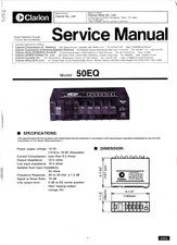 CLARION 50EQ EQUALIZER ORIGINAL SERVICE MANUAL