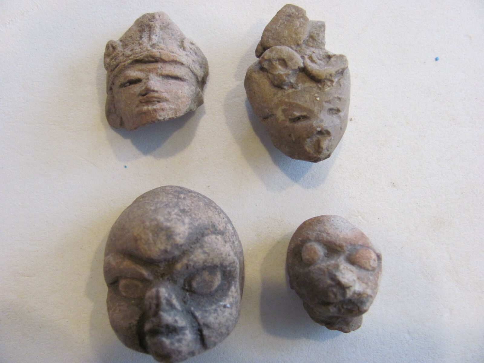 (4) Pre-Columbian Terracotta Effigy Heads 200-600 A.D. | eBay