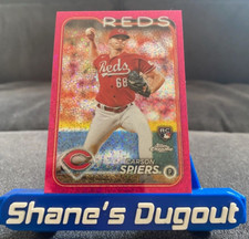 2024 Topps Chrome Carson Spiers RC #167 Pink Speckle Refractor /350