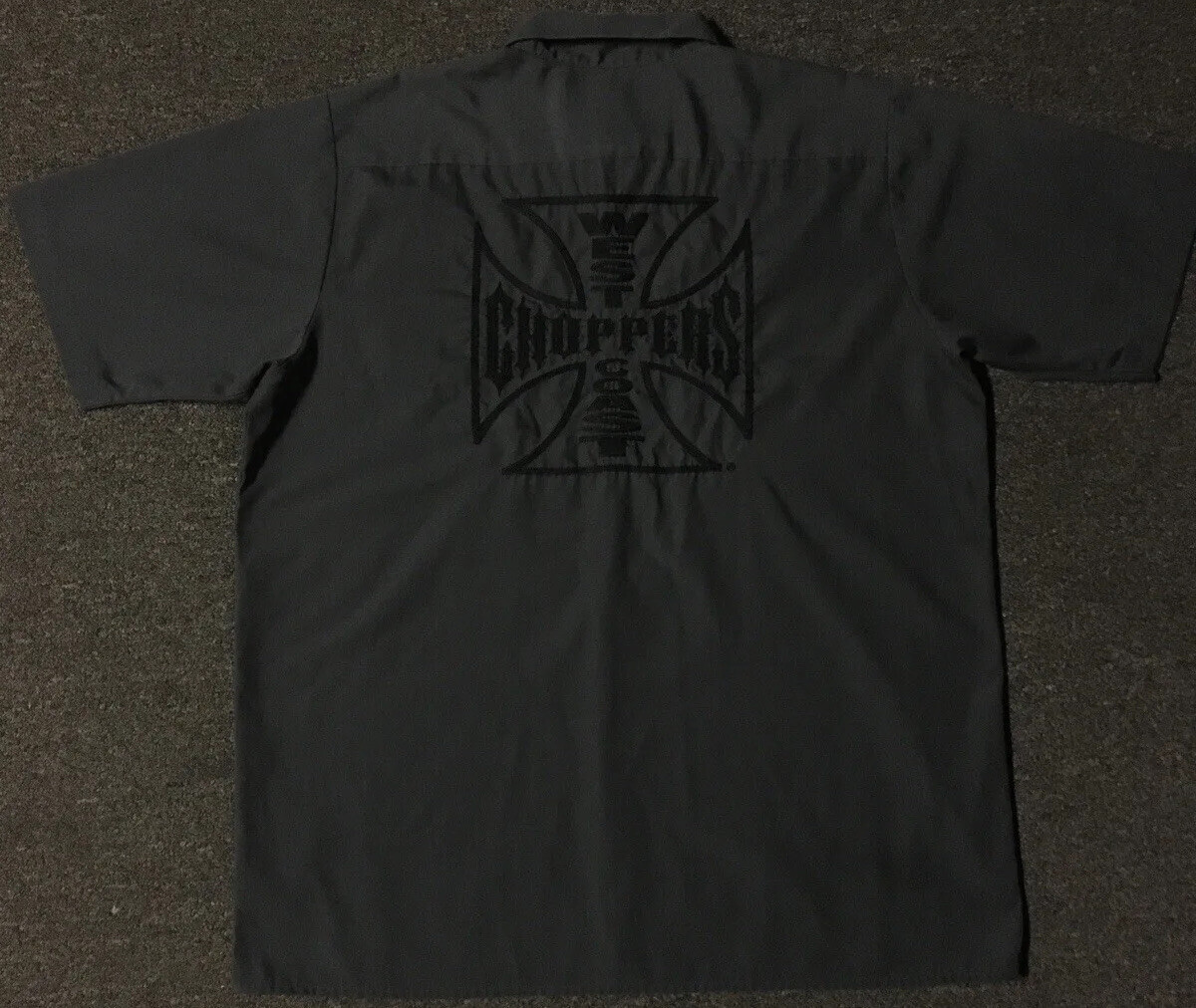Vtg West Coast Choppers MC Club Work Shirt L Jesse James Vtg West Coast Choppers MC Club Work Shirt L Jesse James