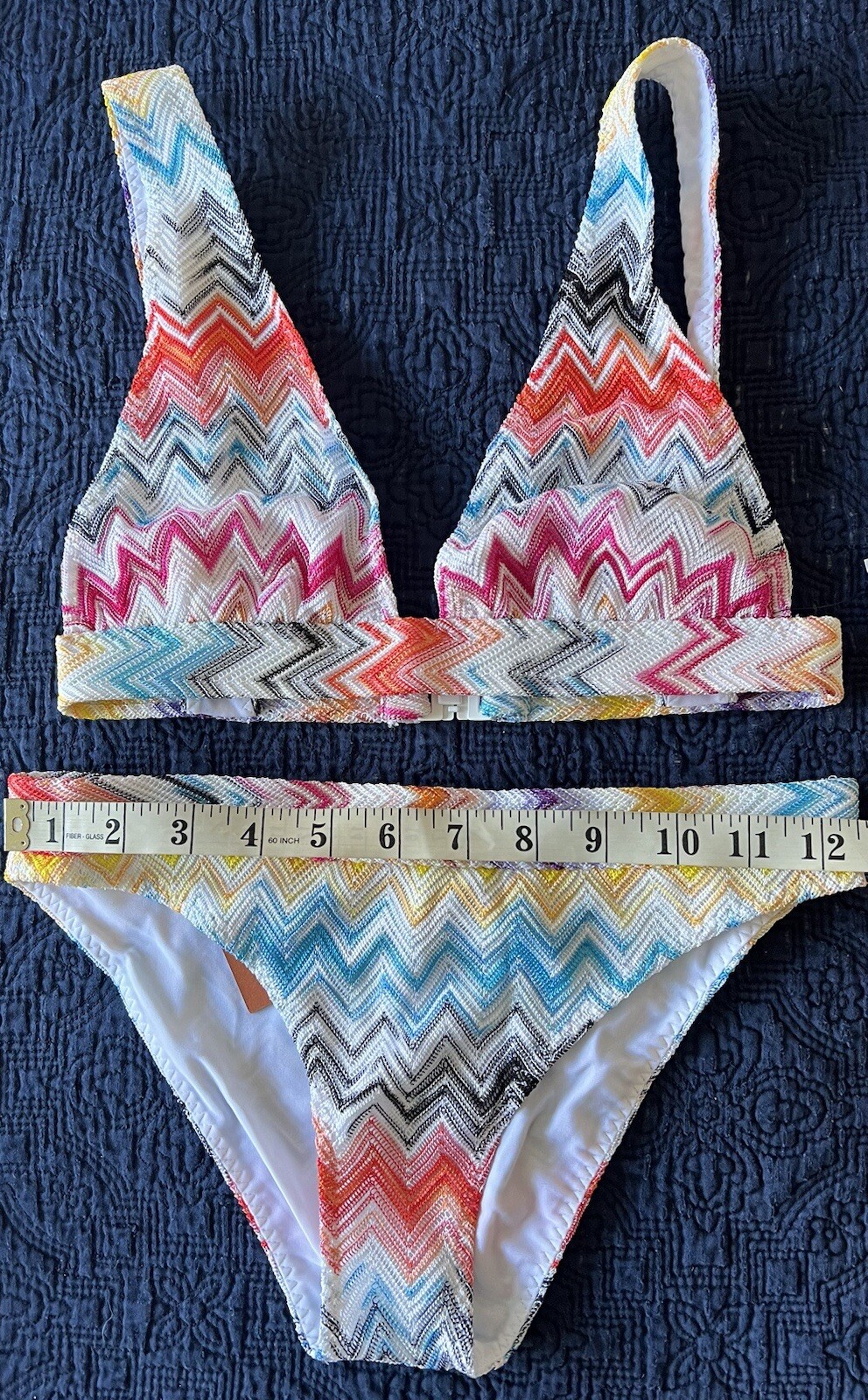 NWT Authentic Missoni 2 -Piece Zigzag Bikini Set Size 38 IT Sold Out image 4