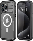 MagSafe Waterproof Case Cover for iPhone 15 Pro Max 15 Plus w/ Screen Protector