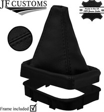 SCHWARZ NAHT LEDER HANDBUCH SCHALTSACK+KUNSTSTOFFRAHME F?R BMW X1 F48 15-20