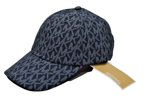 NWT Michael Kors Blue Embroidered Cotton Logo Baseball Cap  display picture 2