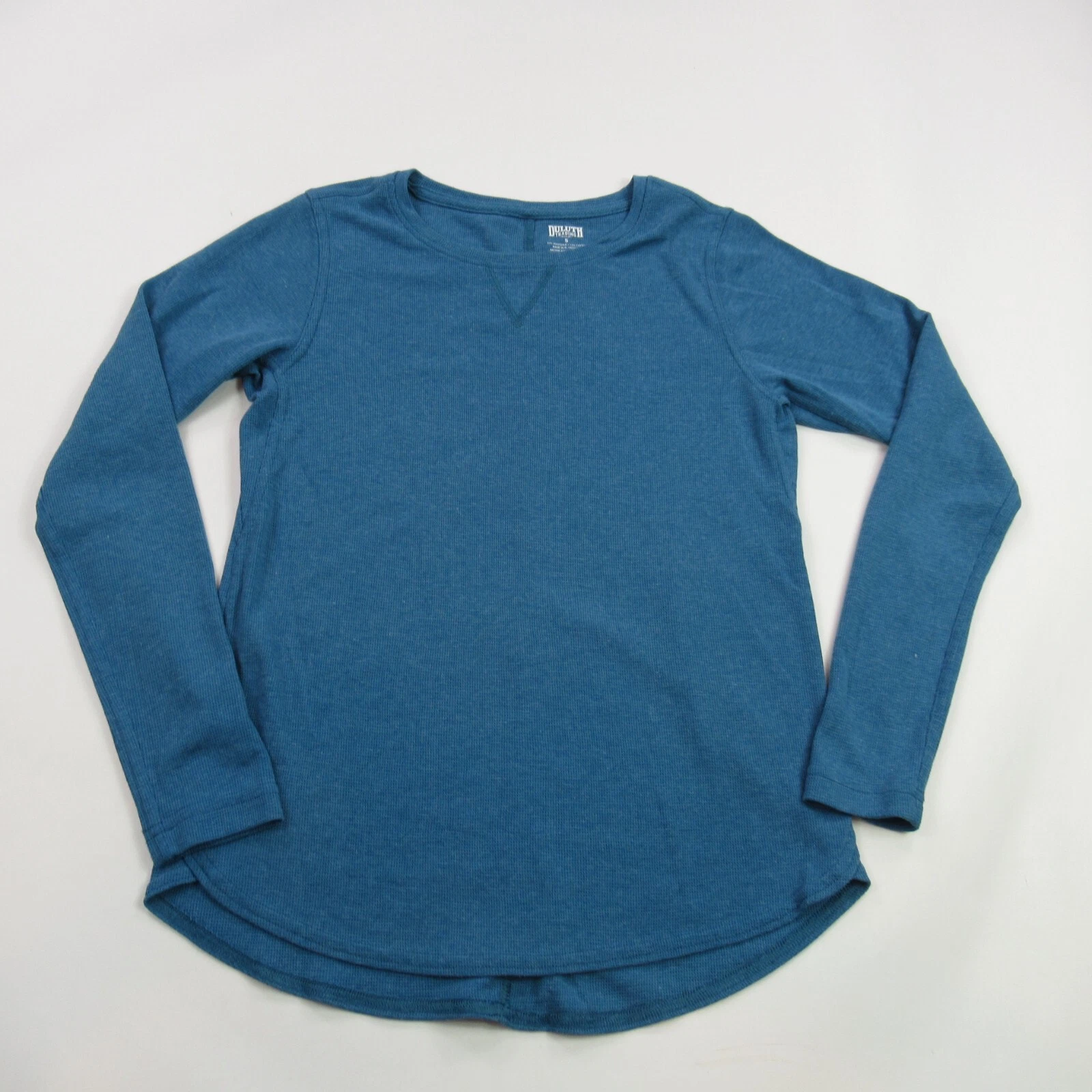 Duluth Shirt Mens Small Blue Long Sleeve Crew Neck Outdoors Regular