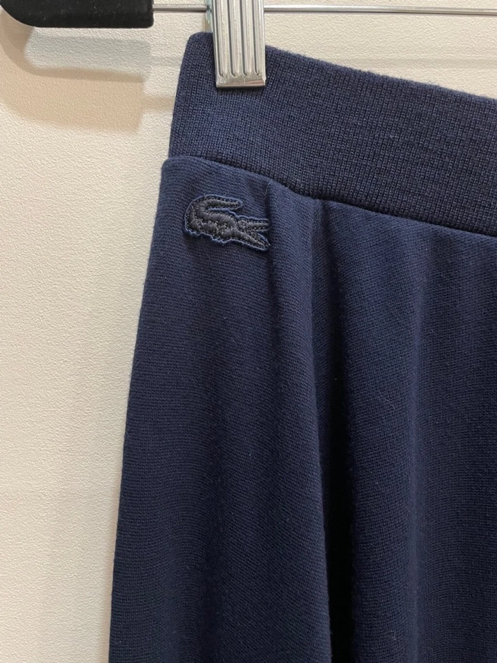 Lacoste Pleated Skater Skirt Womens Size 36 Small Navy Old Money Preppy Tennis - Image 2 of 4