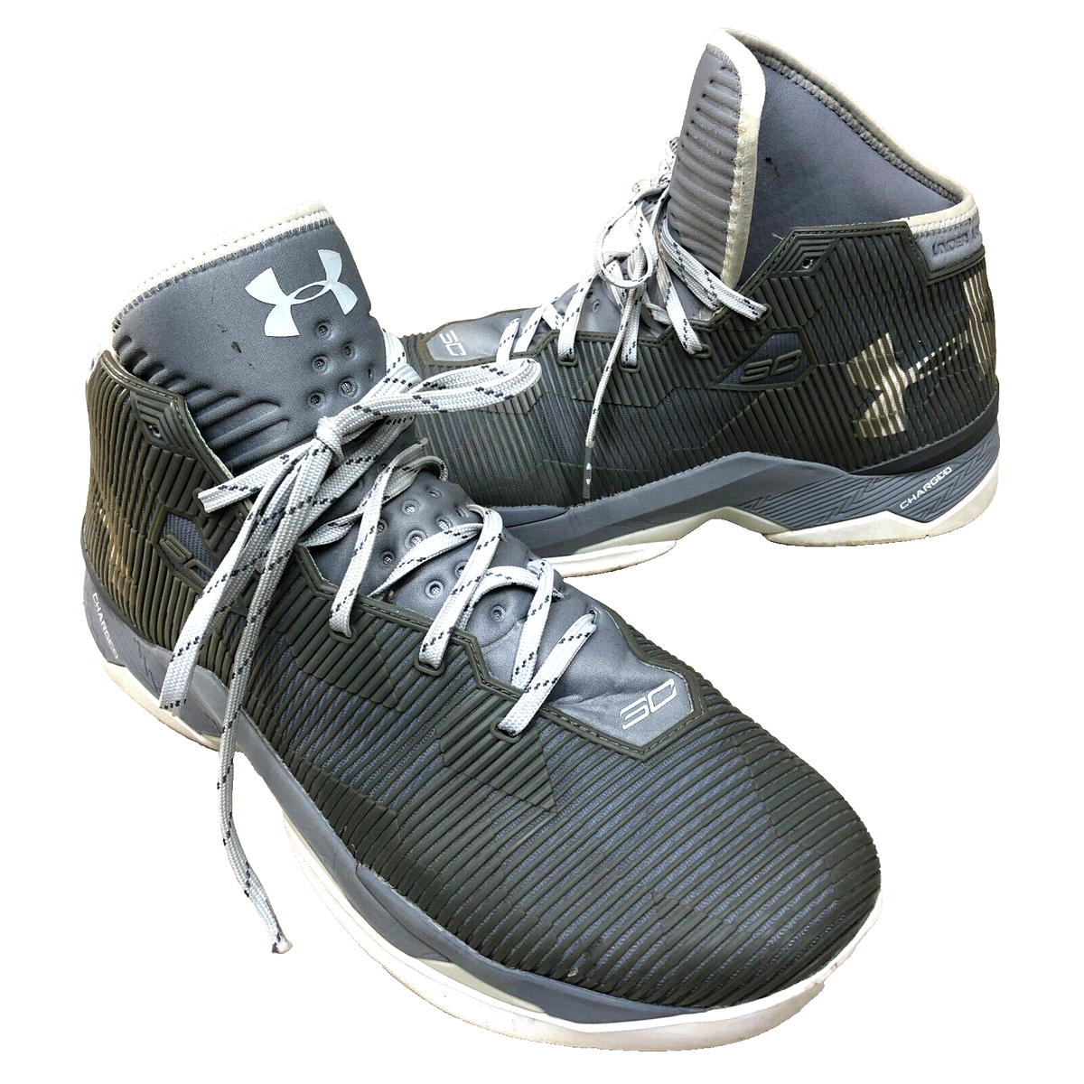 New Mens Under Armour Curry 2.5 Basketball Gray Athletic Sneakers Shoes Sz 11‎ Under Armour Curry 2 The Storm Sneakers Mens | Mercari main image 2