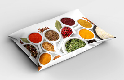 Kopfkissenbezug Flauschig Modern Stoff Kissen Würzen Übersicht der bunten Aromas