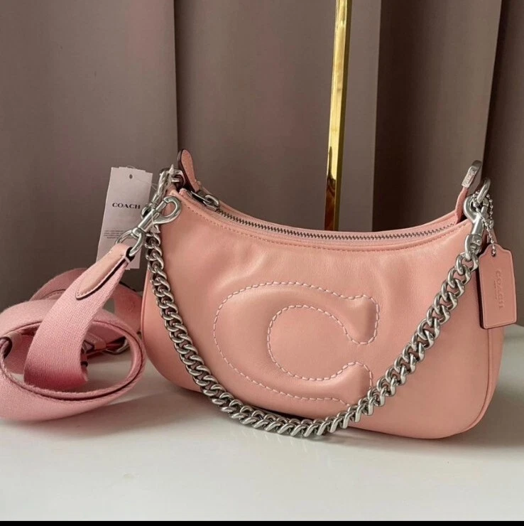 Coach Pastel Pink - Leather - Teri Shoulder Bag Coach