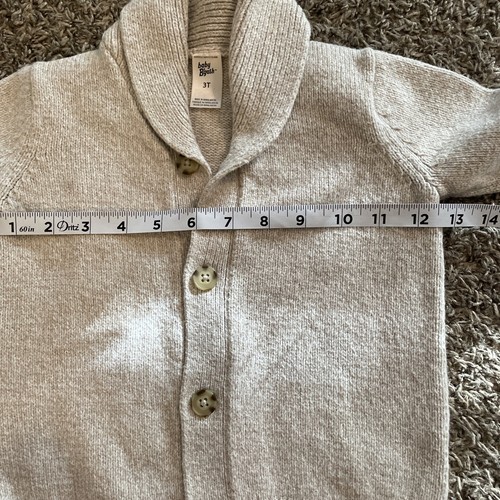 Baby B’Gosh Size 3T Cardigan Boys Beige Wool Blend Sweater Soft Warm Dressy - Picture 7 of 9