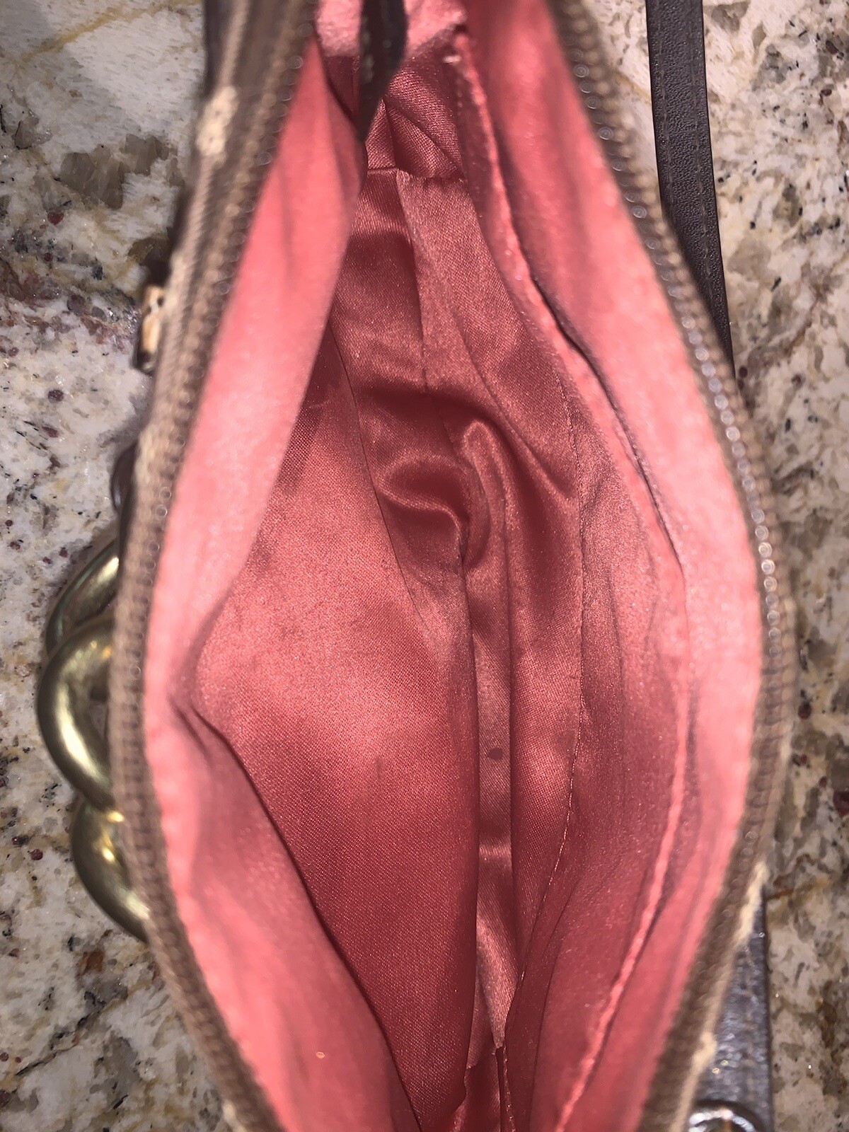 Coach Logo Python Chain Accent Wristlet Pouch Sig… - image 9