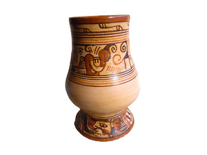 Antique Pre Columbian Nicoya Polychrome Vessel Costa Rico