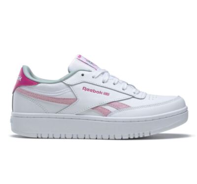 REEBOK Damen Mädchen Sneaker Schuhe Club C Double weiss pink Gr 37 GW9187 NEU