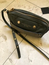 Marc by Marc Jacobs Leather Green Mini Shoulder Bag Women 11 X 8.5" Women