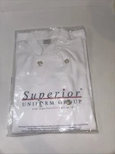 Chefs Edge Long Sleeve Classic 8 Button Chef Coat White Size Small NEW!