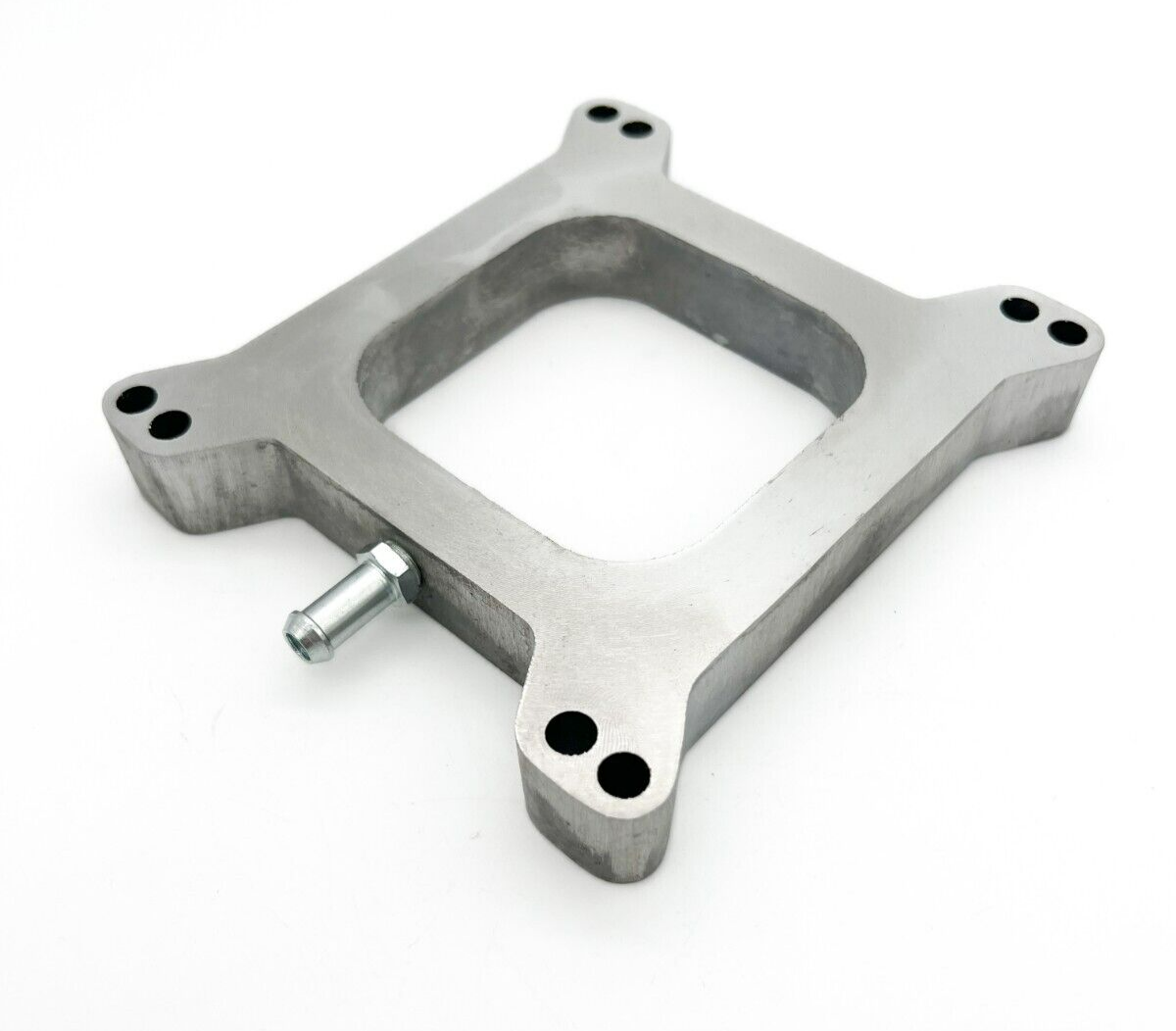 1" Inch Aluminum 4BBL Carb Carburetor Open Spacer w/ Vacuum, Studs