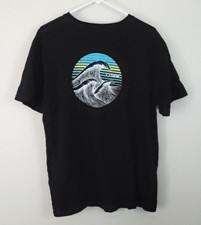 O'Neill Standard Fit Short Sleeve Black Wave Graphic Tee Men's Size L