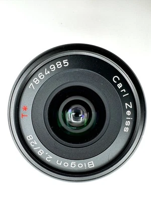 Contax Carl Zeiss Biogon 28mm f2.8 Black Lens For G1 G2 - Image 1 of 4
